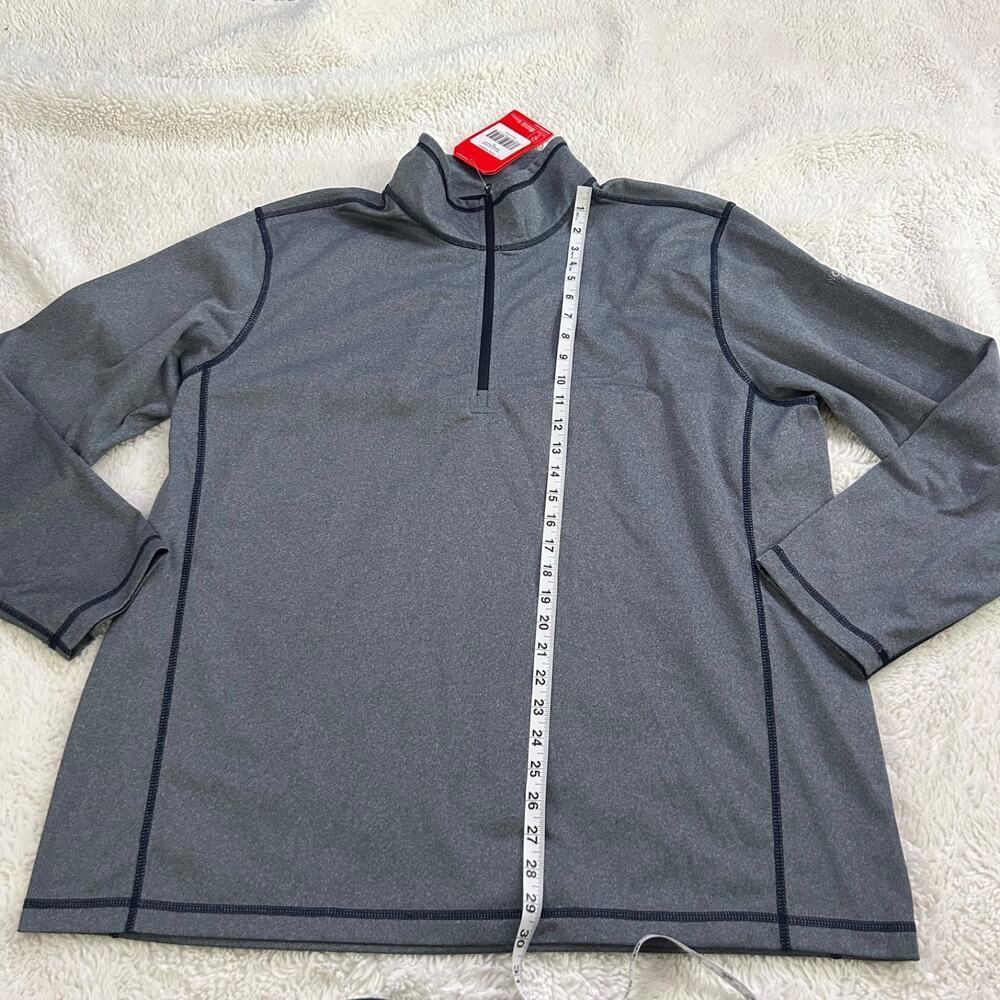 NWT North Face Sweater Mens 2XL Gray Tech 1/4 Zip Fleece Pullover Outdoors Hikin - Picture 5 of 9